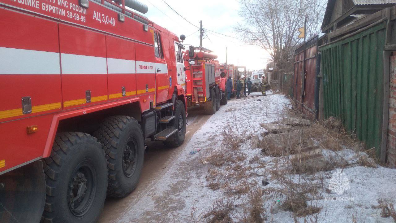 В столице Бурятии очередной пожар унес жизнь человека